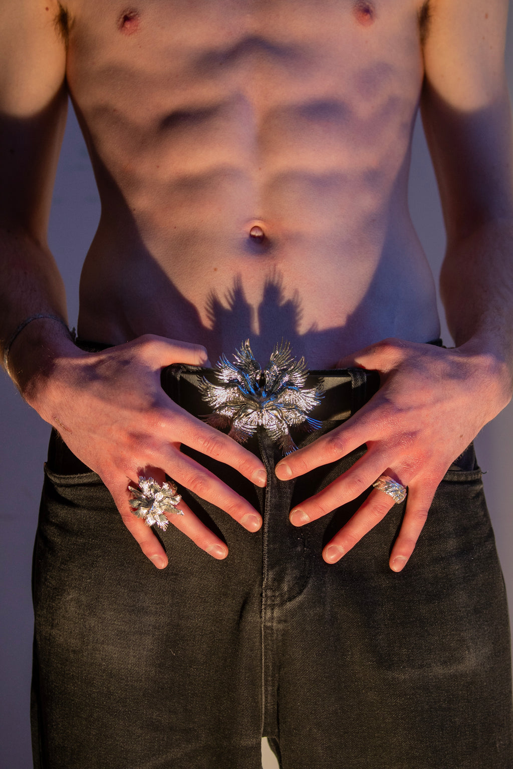 Bird of Pray Buckle in Sterling Silver