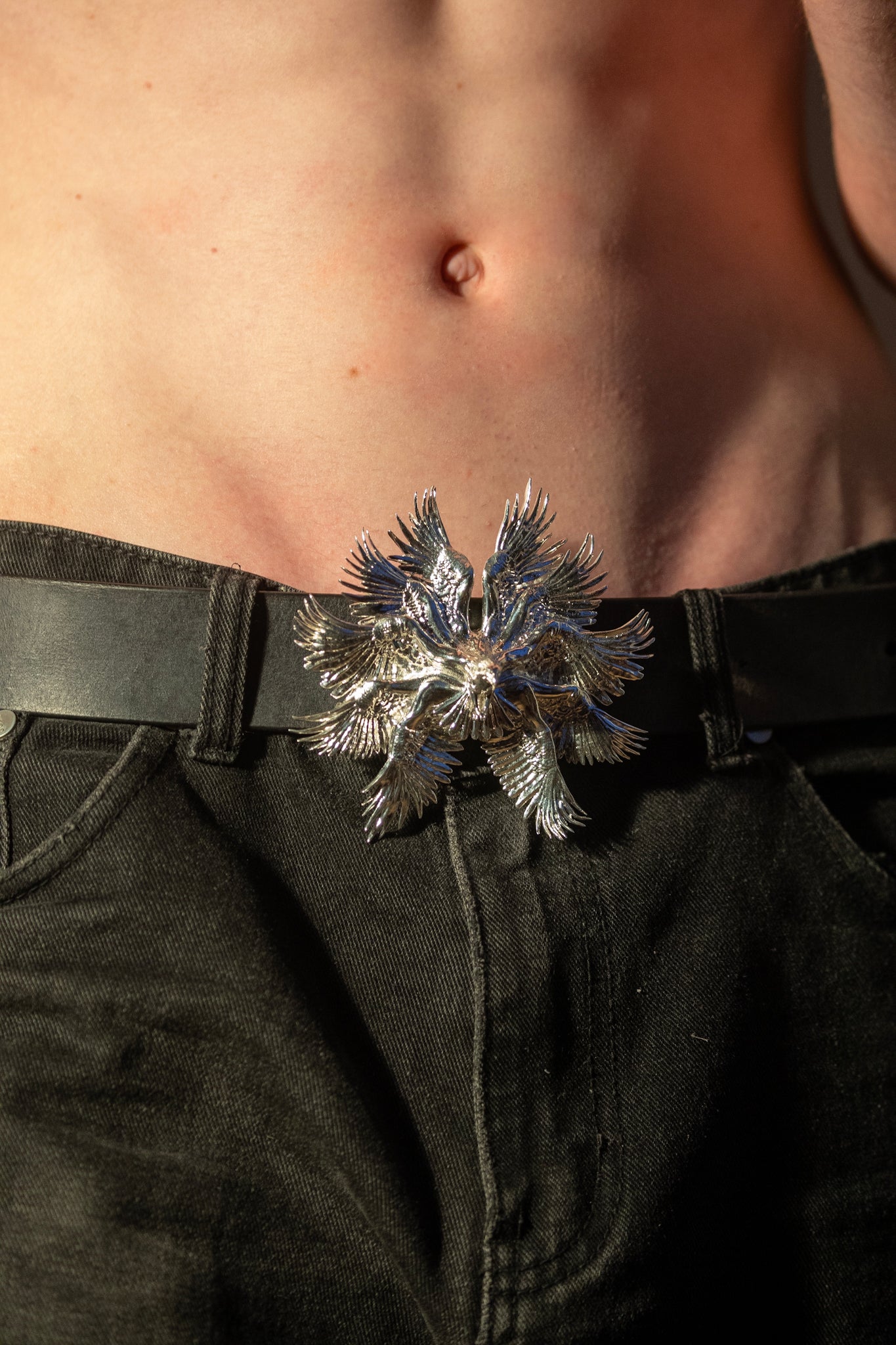 Bird of Pray Buckle in Sterling Silver