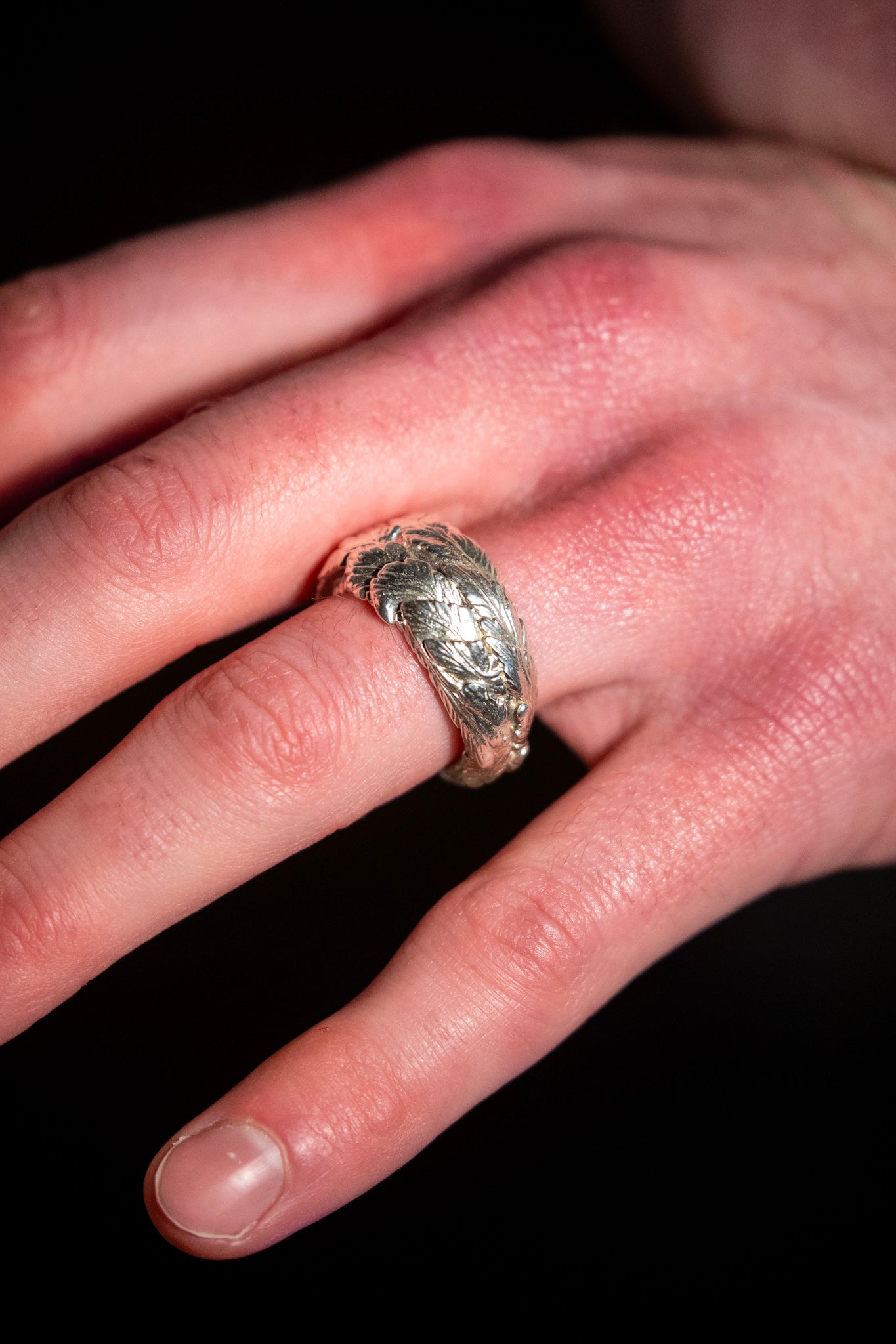 Halo of Haft Ring in Sterling Silver