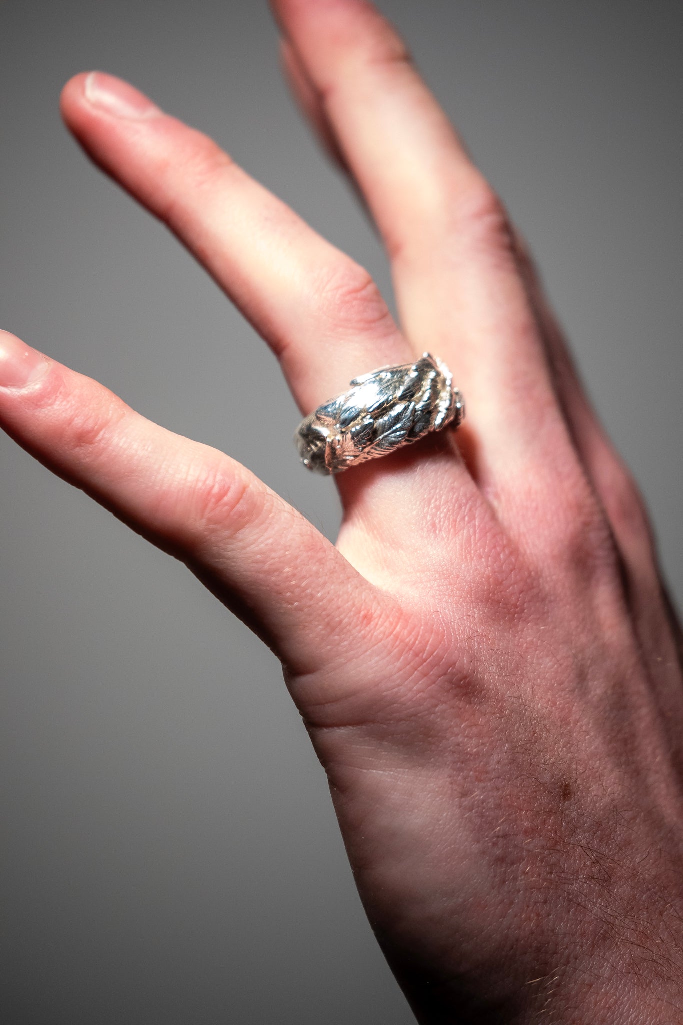 Halo of Haft Ring in Sterling Silver