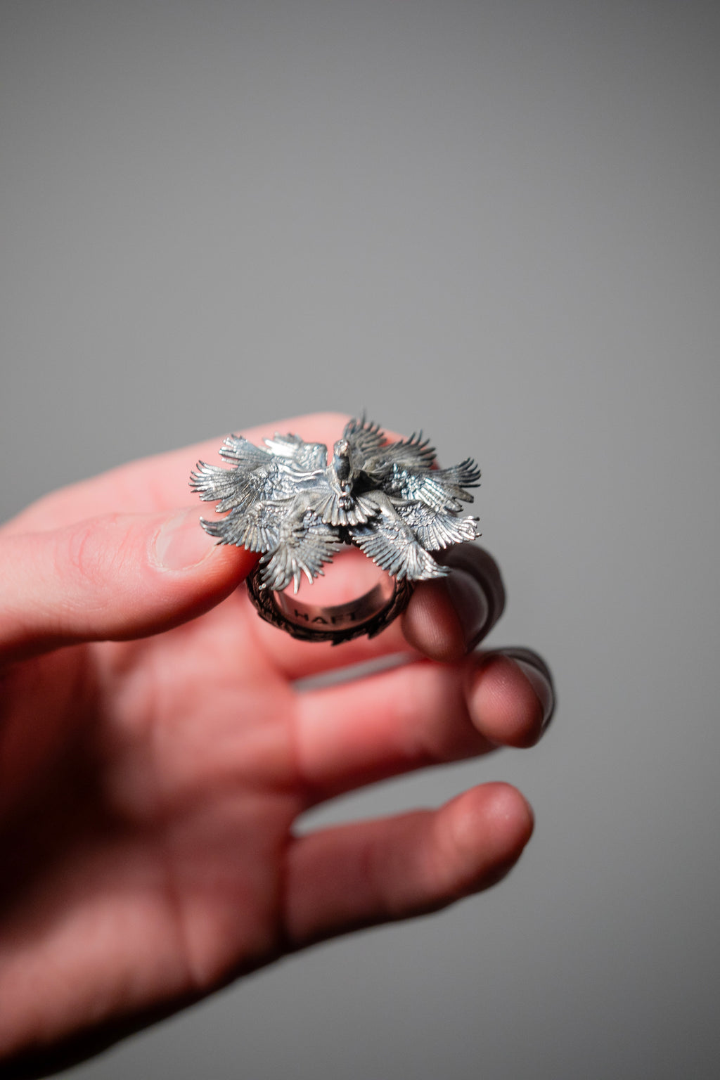Bird of Pray Ring in Sterling Silver
