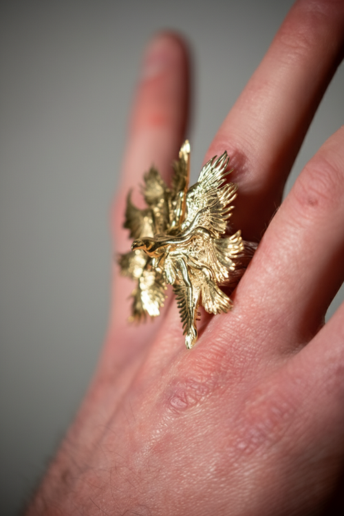 Bird of Pray Ring in 18k Gold