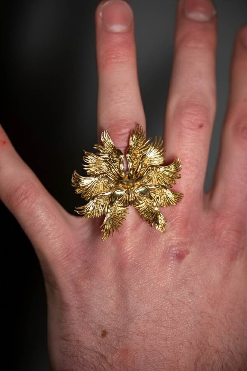 Bird of Pray Ring in 18k Gold