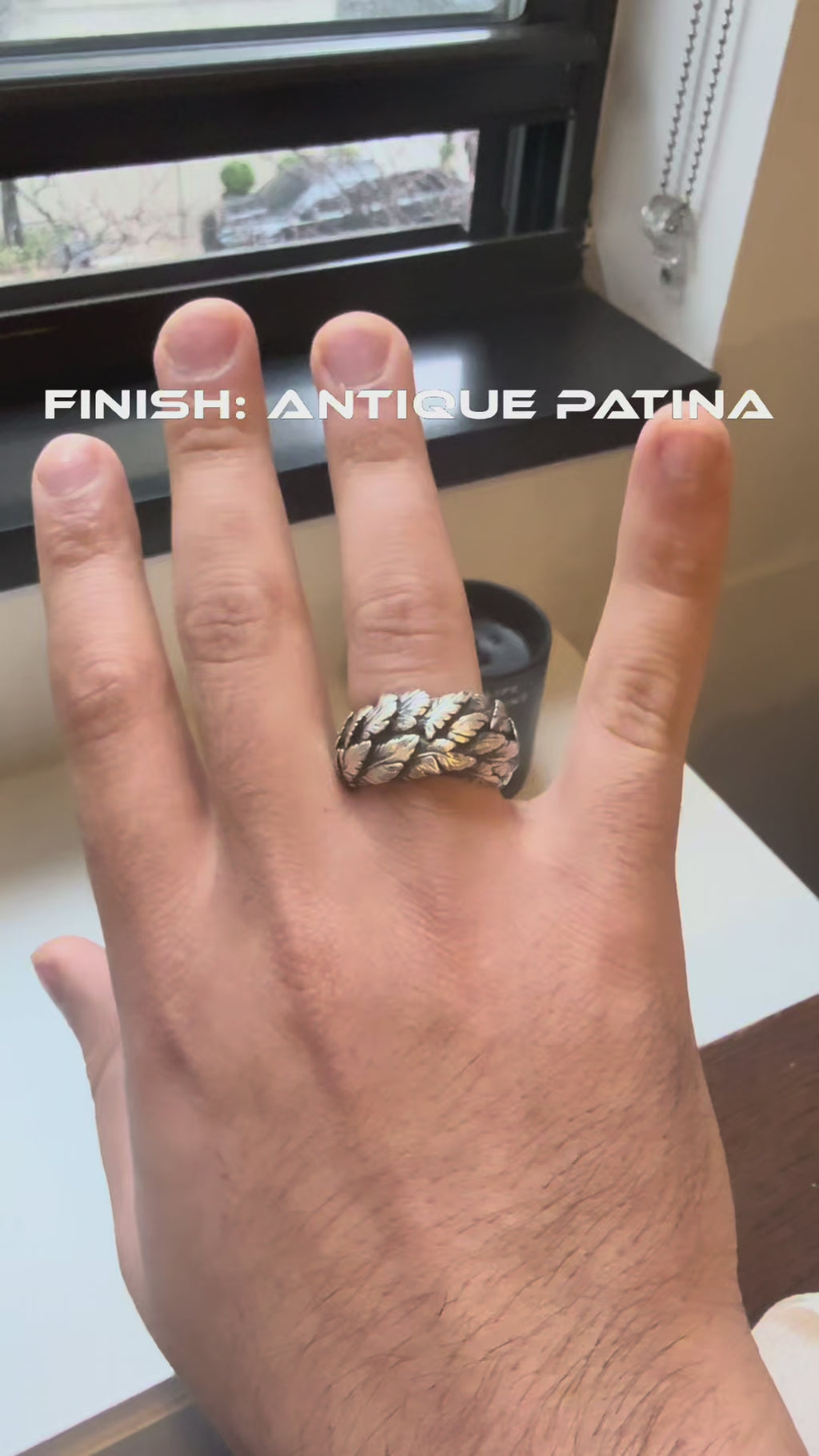 Bague Halo of Haft en argent sterling