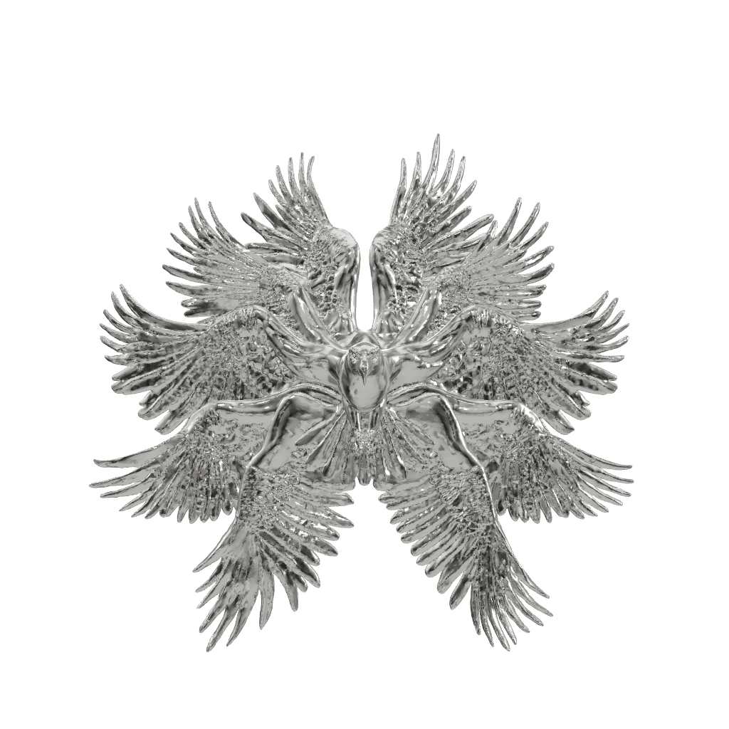 Bird of Pray Buckle in Sterling Silver