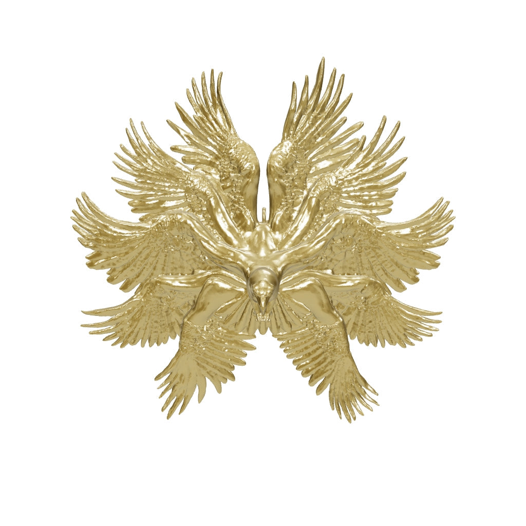 Zierlicher Anhänger „Greifvogel“, 18 Karat Gold oder Platin